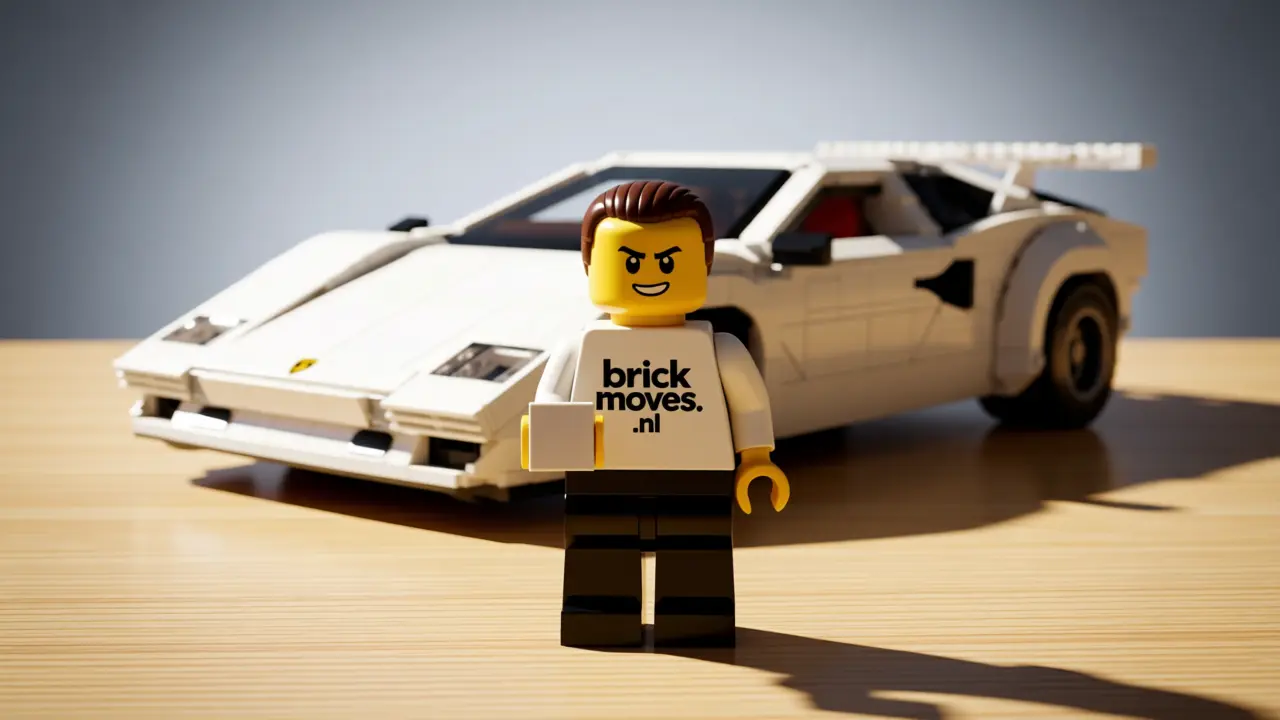 LEGO Lamborghini Countach 5000 Quattrovalvole set 10337 met 1.506 stenen - De ultieme jaren 80 droomauto nu in LEGO vorm