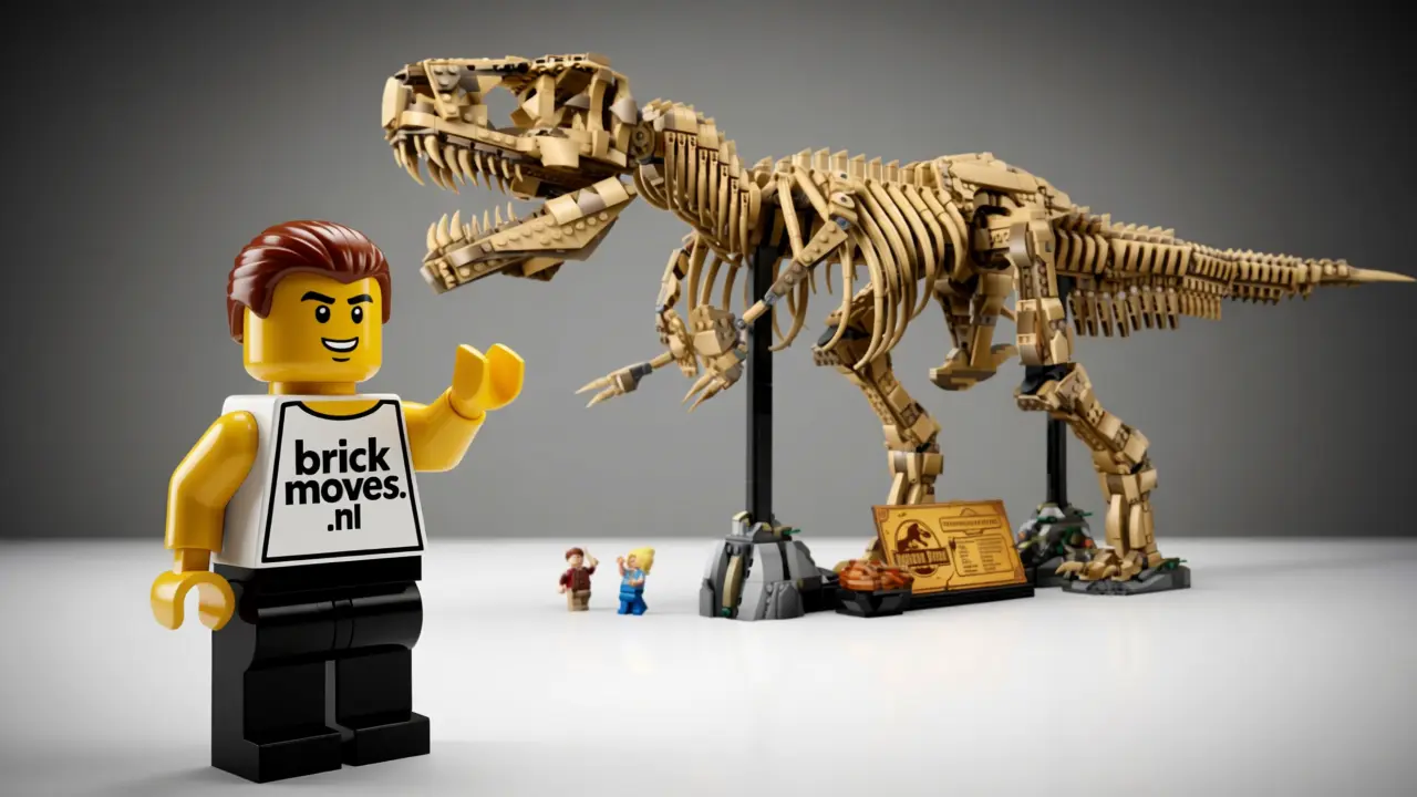 LEGO Dinosaurusfossielen: Tyrannosaurus rex set 76968 met 3.145 stenen - Een indrukwekkend T. rex fossiel als Jurassic World displaymodel